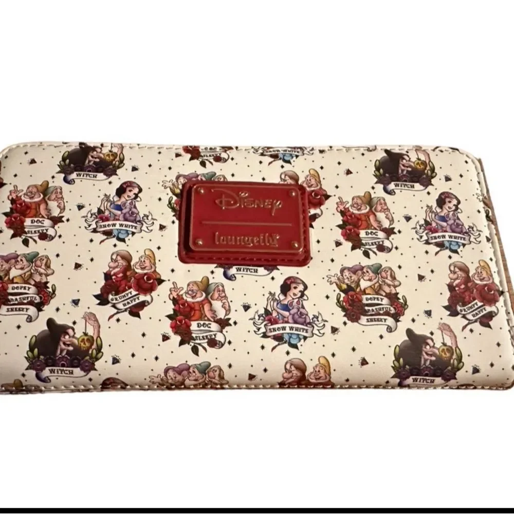 Loungefly Disney Snow White Tattoo AOP Wallet